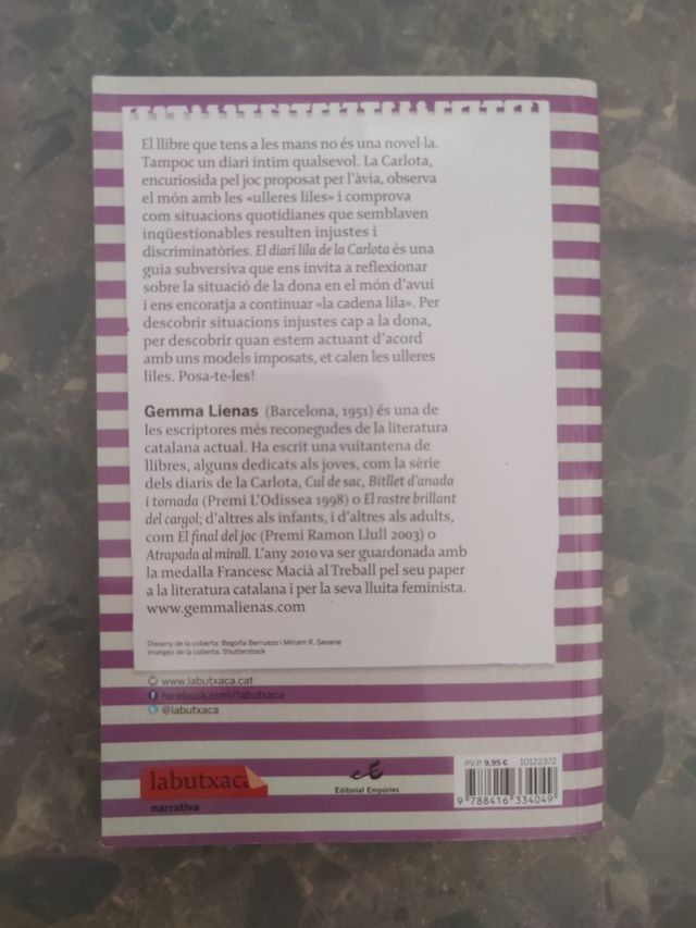 El diari lila de la Carlota. Gemma Lienas.