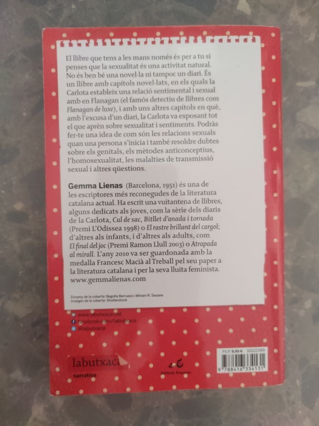 El diari vermell de la Carlota. Gemma Lienas.