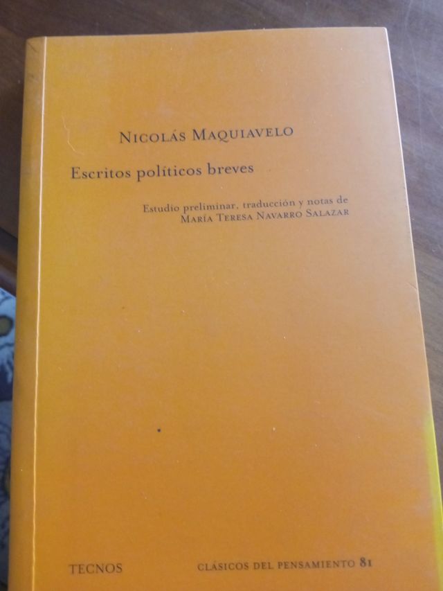 Estudios políticos breves- Nicolás Maquiavelo.