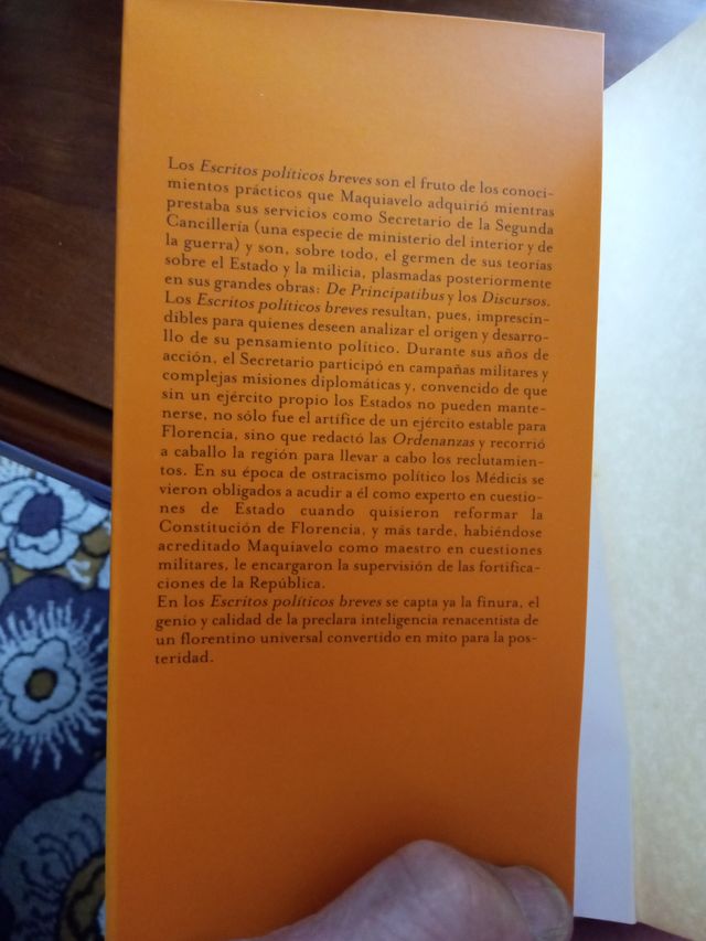 Estudios políticos breves- Nicolás Maquiavelo.