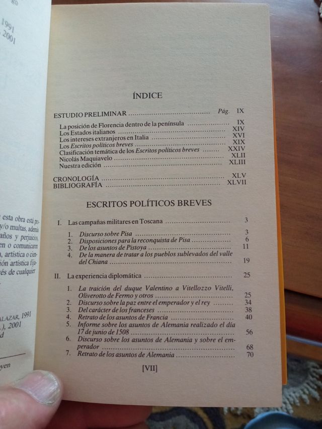 Estudios políticos breves- Nicolás Maquiavelo.