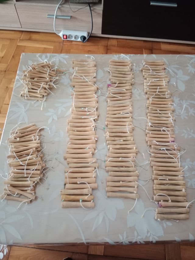 Bigudies madera para permanente.