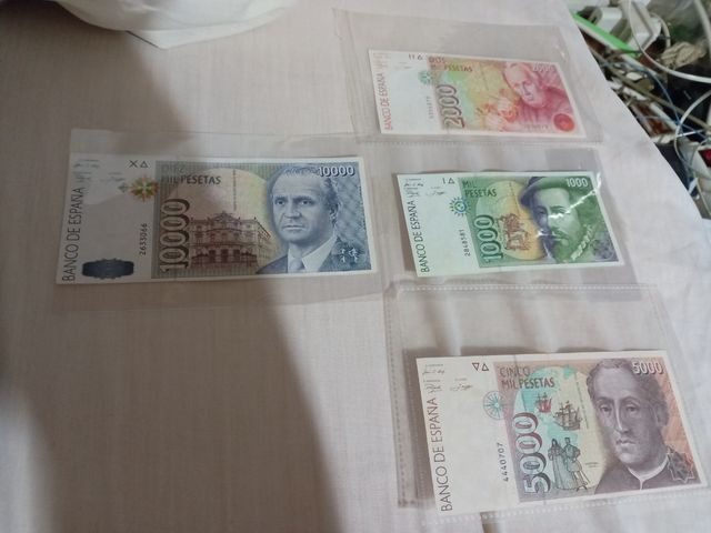 billetes antiguos de pesetas preguntar precio