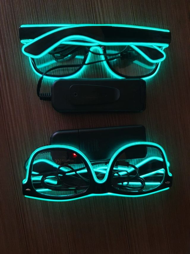 GAFAS LED FIESTA DJ EVENTO NOCHE