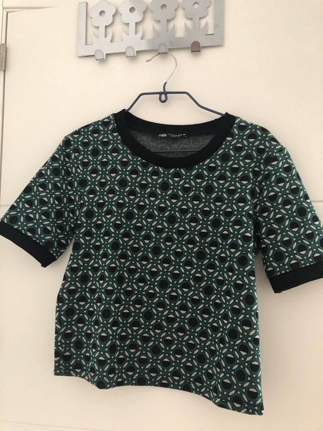 Camiseta jacquard zara