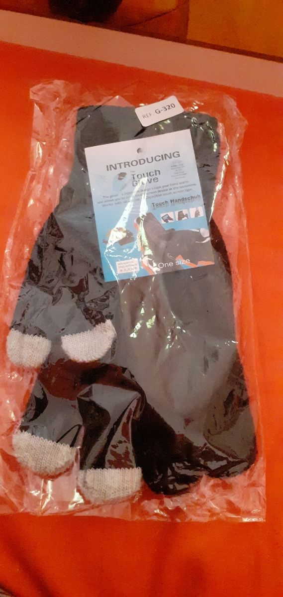 Par de guantes touch screen
