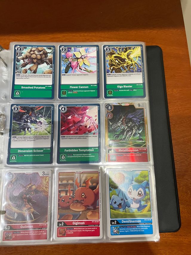 Colección cartas Digimon TCG (BT1, BT2, BT3, BT4)