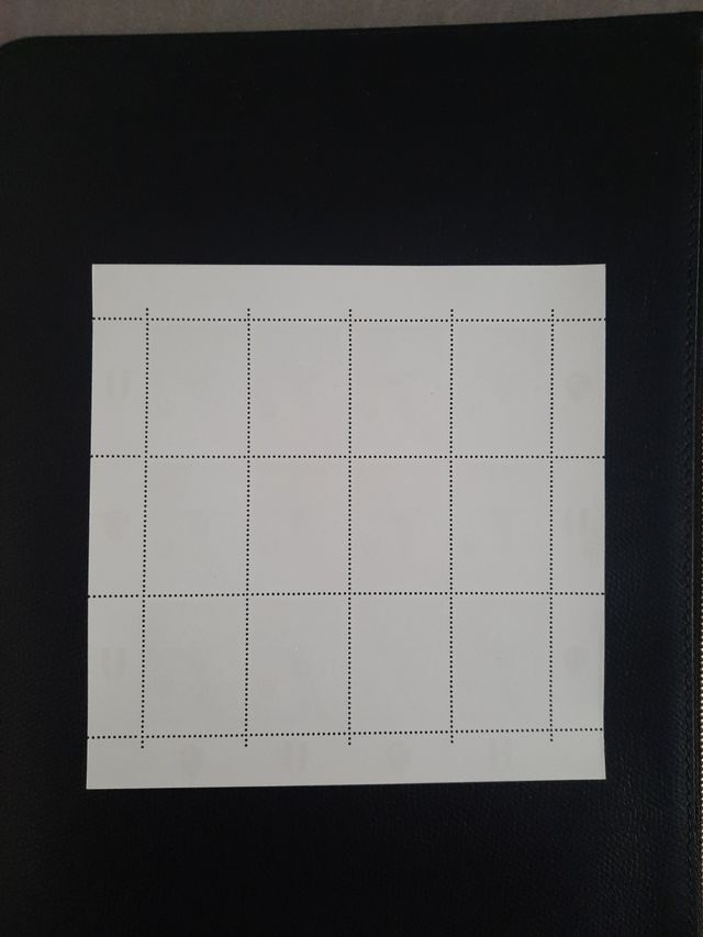 Foglio di 12 francobolli Roma campione 2001