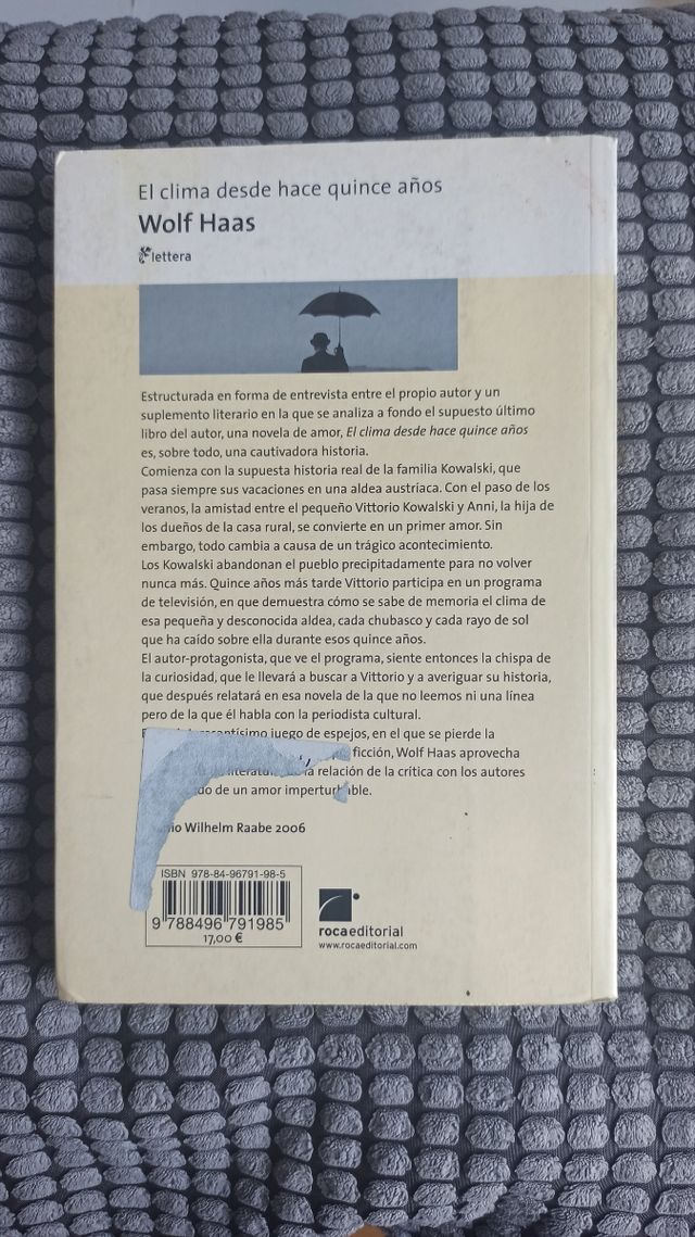 El clima desde hace quince años