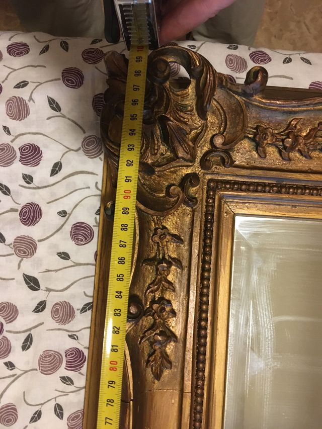 Espejo dorado pan de oro