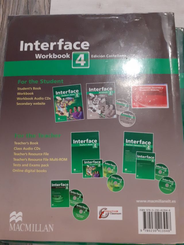 Libro ESO Ingles. Interface Studen Book.