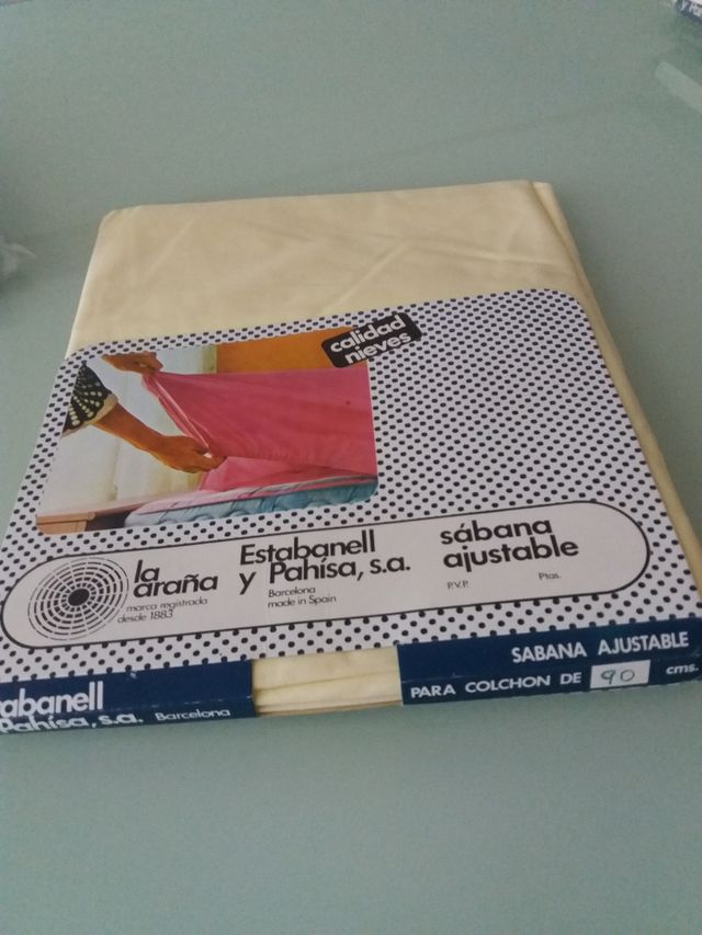 Sábanas ajustables 90 cm. Varios colores y modelos
