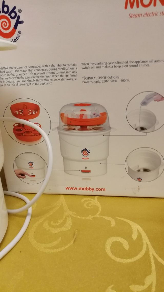 Mebby - Sterilizzatore Elettrico Vapore Mono