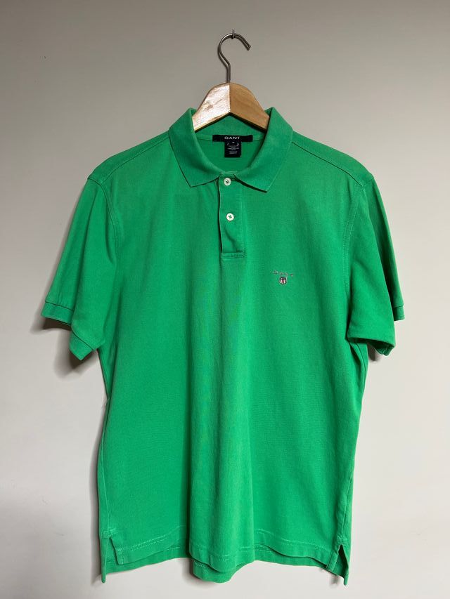 Polo Gant verde clarito precioso verano talla S