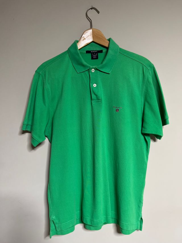 Polo Gant verde clarito precioso verano talla S