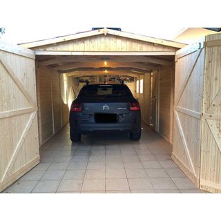 GARAJE DE MADERA 3x6m | TRATAMIENTO MADERA GRATIS