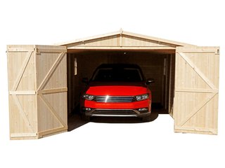 GARAJE DE MADERA 3x6m | TRATAMIENTO MADERA GRATIS