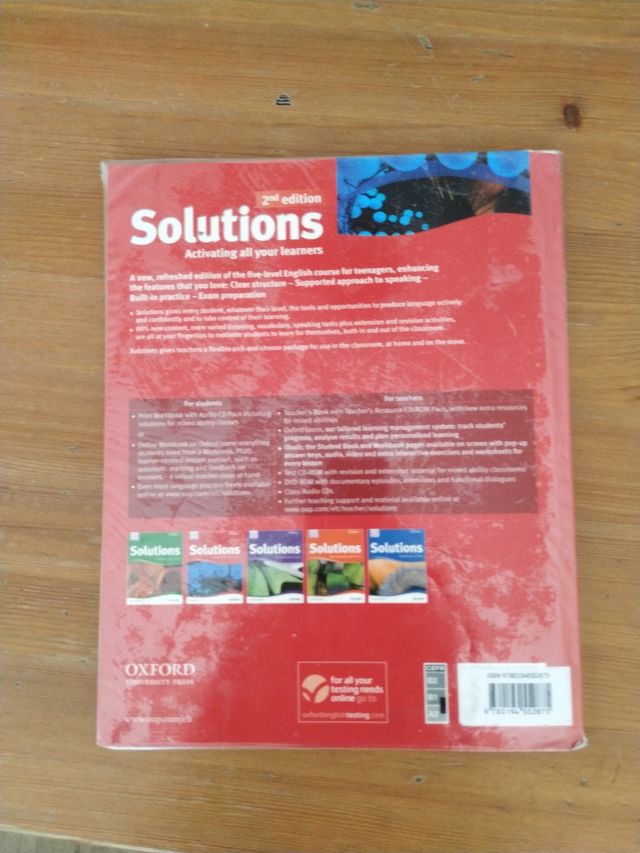 Libro Inglés Solutions 2 ESO Oxford
