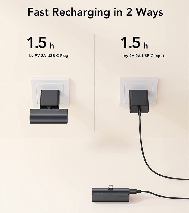 Pack 2 powerbank USB C 10000mAh Nuevo