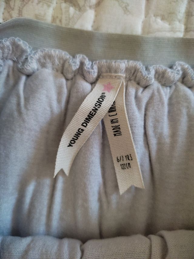 Falda de tul niña gris talla 6/7