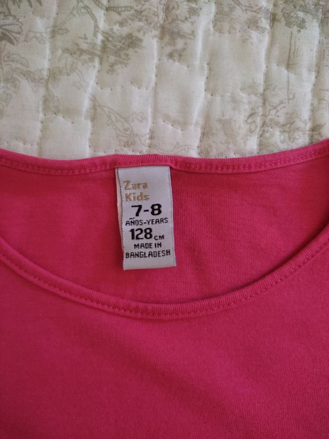 Camiseta niña Zara talla 7-8