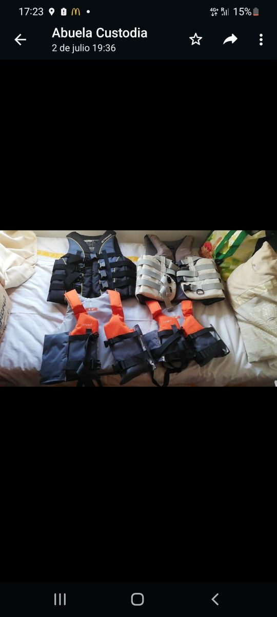 chalecos moto de agua