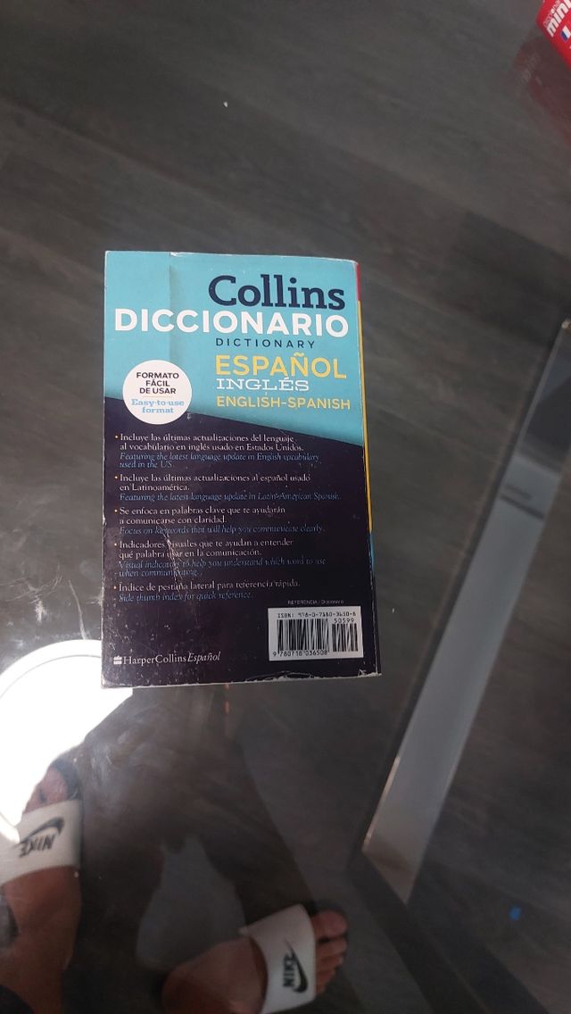 Diccionario de inglés y diccionario de francés