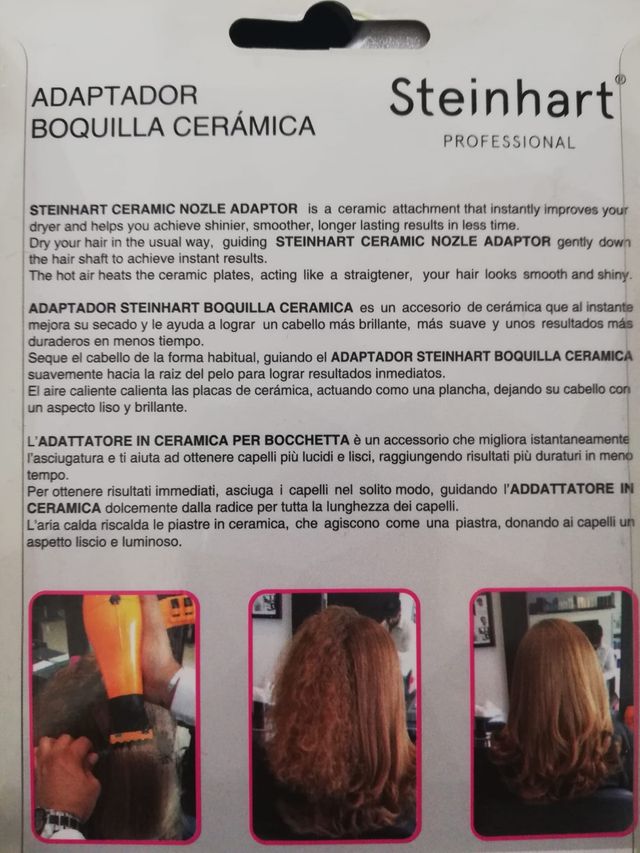 Adaptador boquilla para secador.