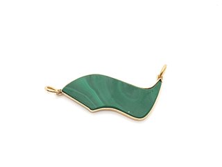 Colgante de Oro 18 KT 17,9 GR con piedra verde