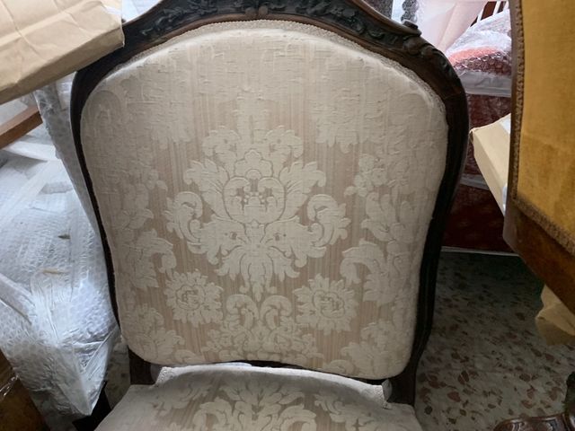 Dos sillas barrocas de caoba