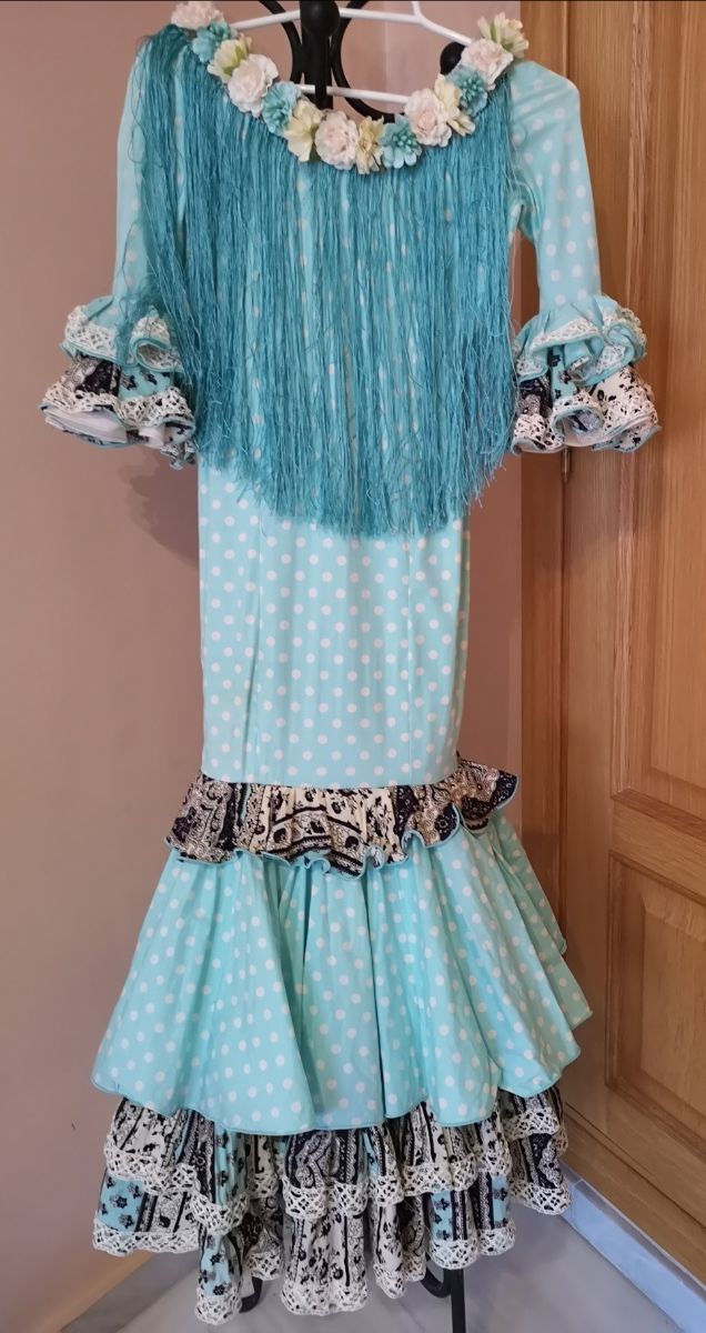 Vestido de gitana. Talla 10-11 años