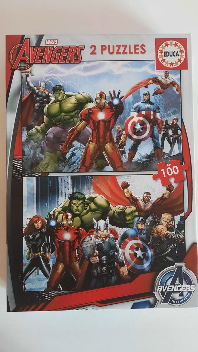 2 puzzles Vengadores 100 piezas