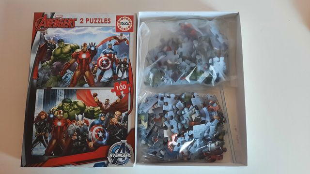 2 puzzles Vengadores 100 piezas