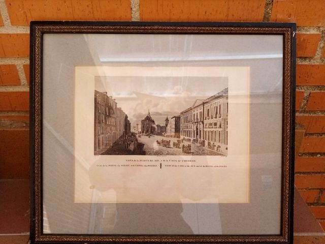 Grabado Puerta del Sol y Casa de Correos de segunda mano por 150 EUR en