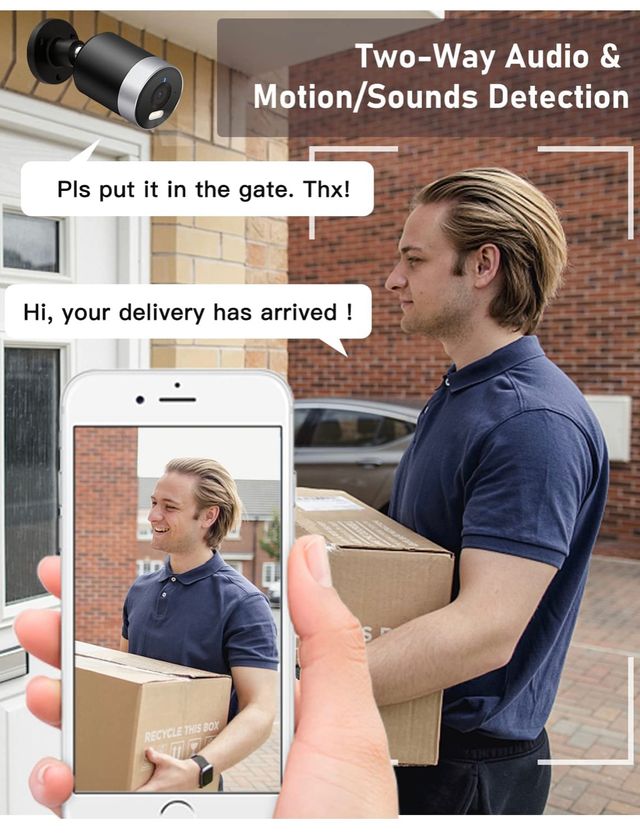 Camara Vigilancia WiFi Exterior 4MP 2K