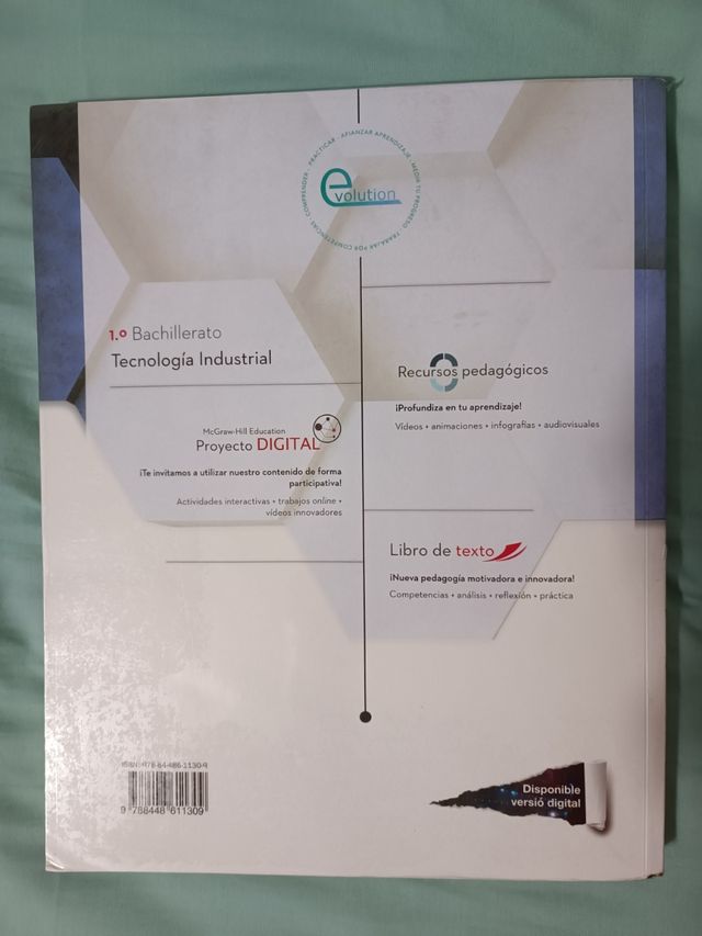 libro tecnología industrial 1° bachillerato