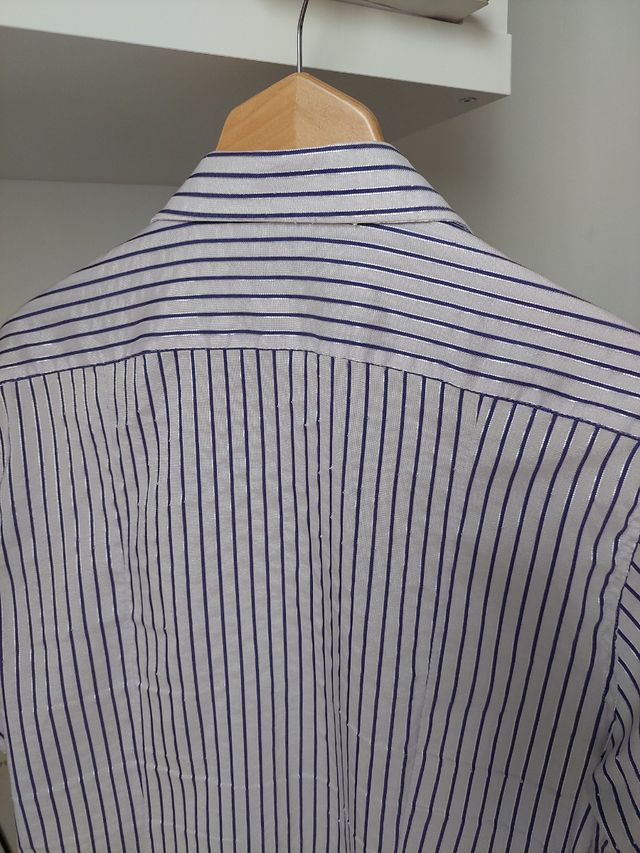 camisa de hombre  de rayas entallada