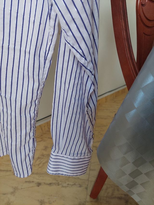 camisa de hombre  de rayas entallada