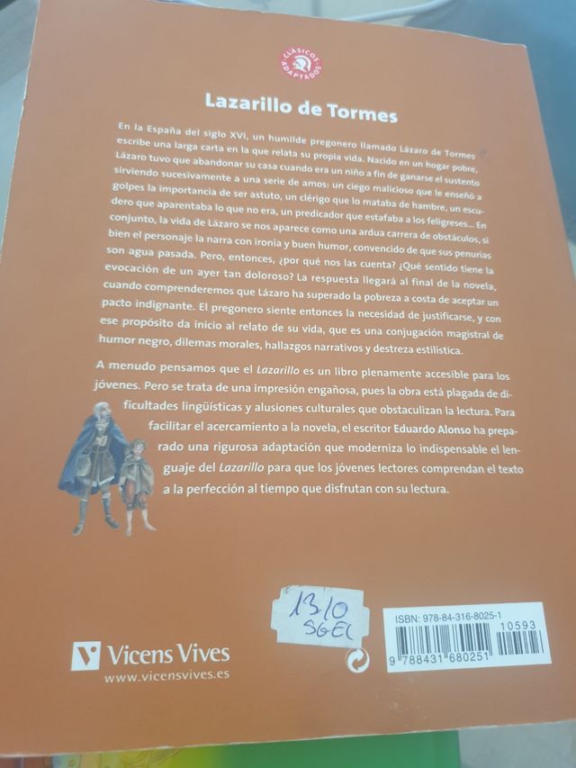Libro de Lazarillo de Tormes