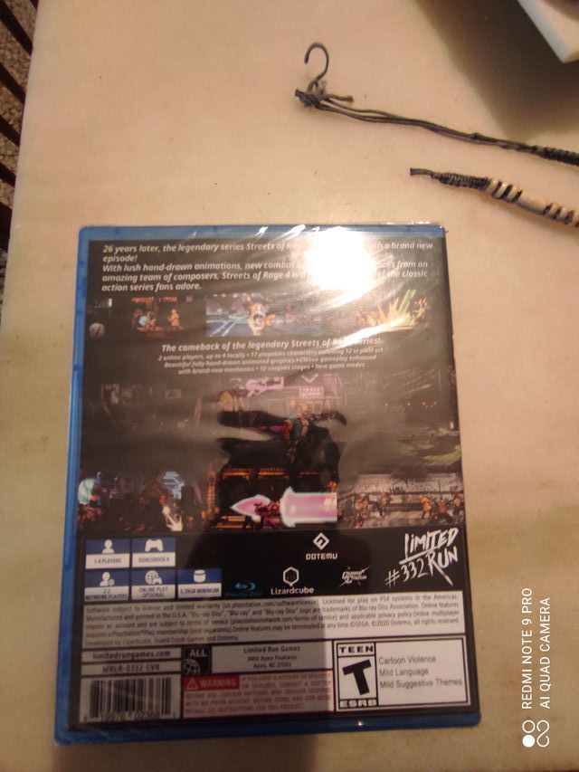 BARE KNUCKLE IV STREETS OF RAGE 4 LIMITED RUN PS4