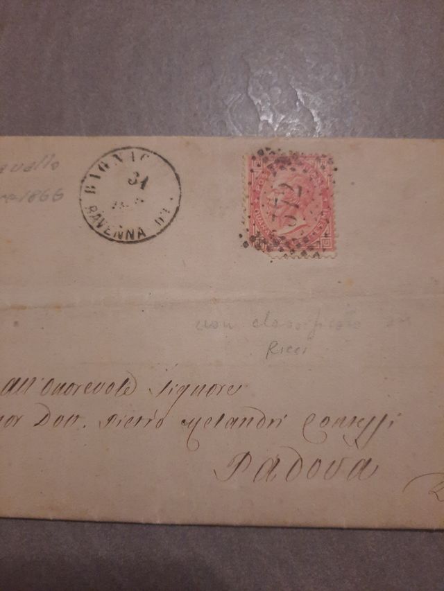 lettere con francobollo 1800 circa