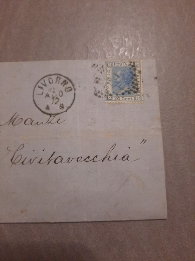 lettere con francobollo 1800 circa