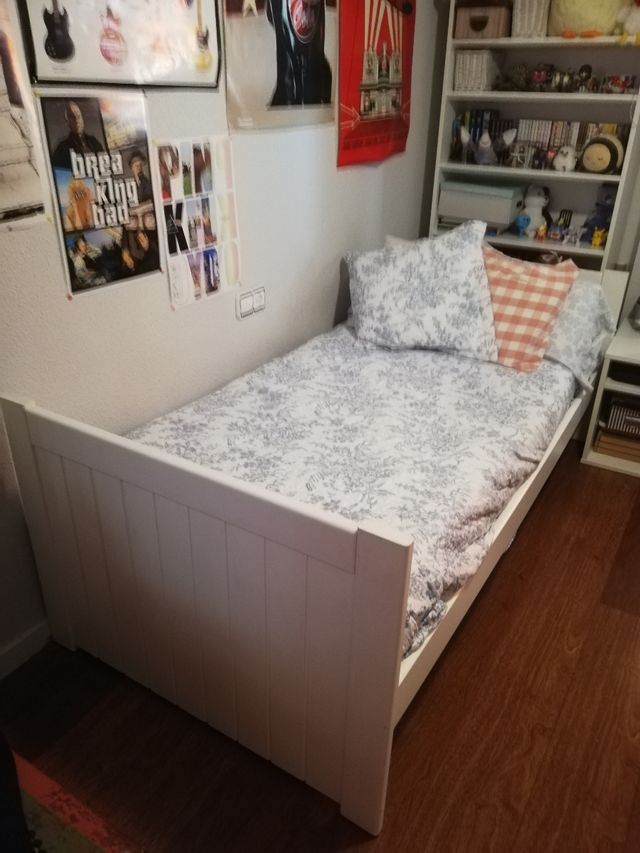 Cama Pino Macizo + Somier