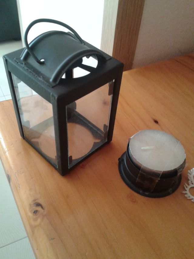 Farol vela pequeño decorativo