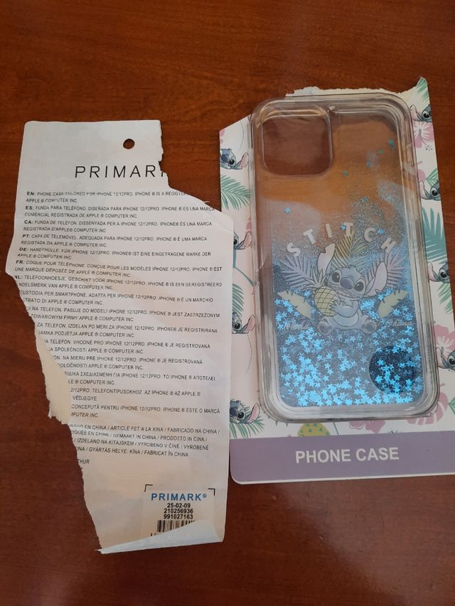 funda móvil IPhone 12/12pro de Stitch, no usada