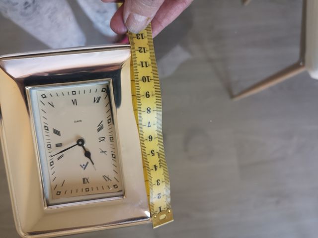 reloj sobremesa plata