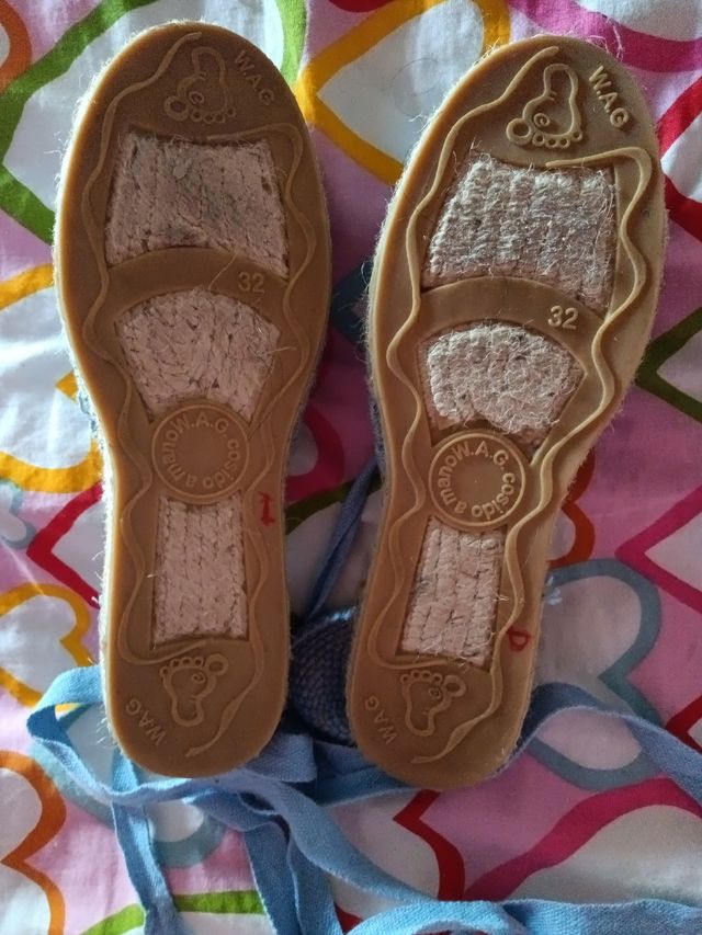 alpargatas niña 32