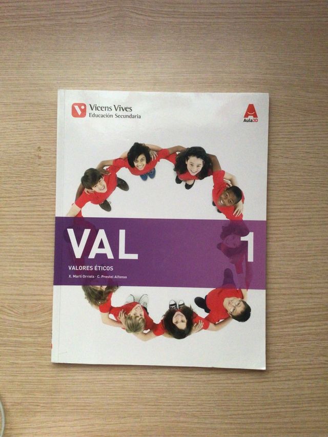 libro valores éticos VICENS VIVES 1ESO