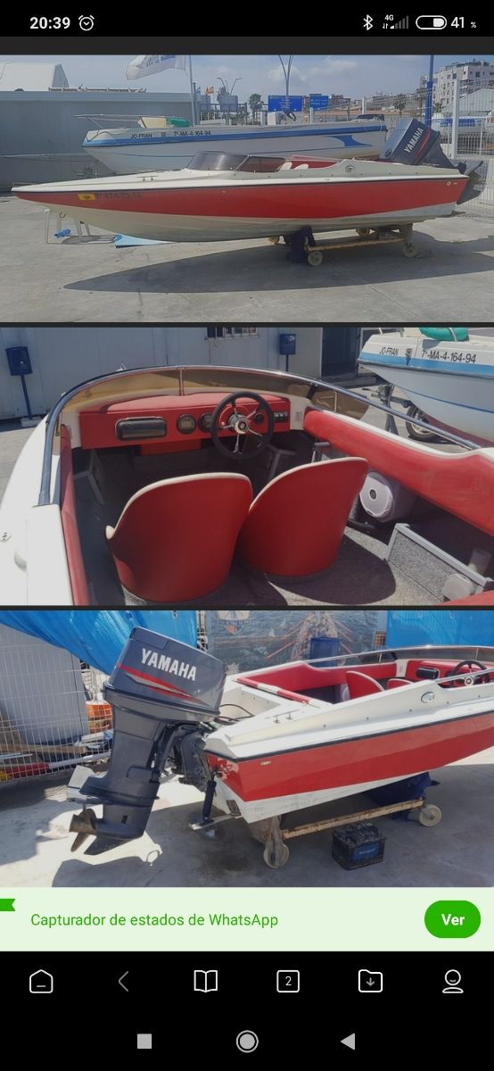 lancha rápida tipo phantom astixano gallega de segunda mano por