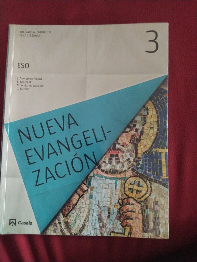 libro de religión de 3°de la Eso